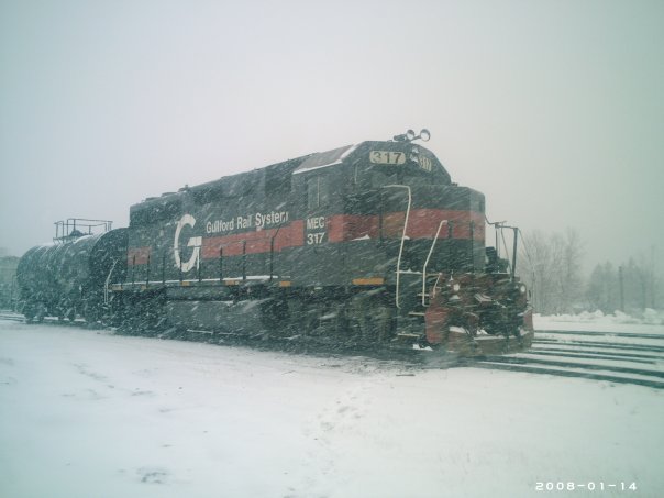 Maine Central 314 in McAdam. Photo by Gary Lee